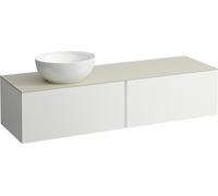 LAUFEN Il Bagno Alessi Élément à tiroirs, plateau en pierre Calce Avorio, découpe à gauche, 160x50x37cm, pour vasque de toilette H81897 5, H4313520979991