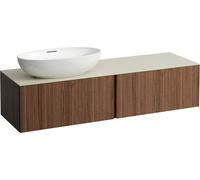 LAUFEN Il Bagno Alessi Élément à tiroirs, plateau en pierre Calce Avorio, découpe à gauche, 160x50x37cm, pour vasque de toilette H81897 5, H4313520976301