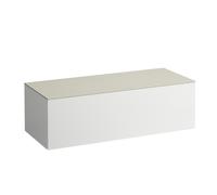 LAUFEN Il Bagno Alessi Élément à tiroirs, plateau en pierre Calce Avorio, sans découpe, 120x50x37cm, 1 tiroir, H4313000979901, Couleur: Specialcolor