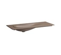 Ilbagnoalessi lav à poser sur meuble non percé 1200x500x35 mm café mat - LAUFEN H8179791881091