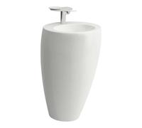 Laufen Lavabo sur pied Il Bagno Alessi H8119714001041 52x85 cm avec trou pour robinetterie Blanc