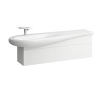 LAUFEN Il Bagno Alessi Meuble sous-lavabo, découpe du siphon à gauche, 1350x320x440mm, 1 tiroir, H4304510979901, Couleur: Specialcolor