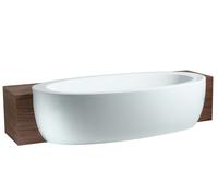 Laufen Il Bagno Alessi One - Baignoire semi-encastrée 203x102 cm, avec système de massage, éclairage LED et capteur, blanc H2449700006751