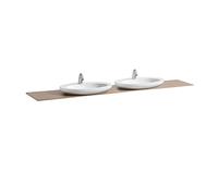 LAUFEN IL BAGNO ALESSI One Plan de toilette avec 2 découpes, H4246240976301,