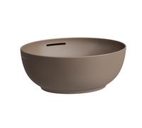 LAUFEN Il Bagno Alessi Vasque, avec trop-plein, 45x40cm, bonde clic-clac incluse, H8189761881091, Couleur: Café mat