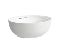 LAUFEN Il Bagno Alessi Vasque, avec trop-plein, 45x40cm, bonde clic-clac incluse, H8189764001091, Couleur: Blanc avec LCC