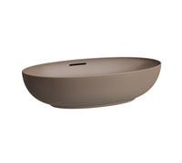 LAUFEN Il Bagno Alessi Vasque, avec trop-plein, 70x40cm, bonde clic-clac incluse, H8189781881091, Couleur: Café mat