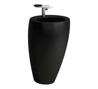 Laufen Il Bagno Alessi - Vasque sur pied 52x85x53 cm, trou pour robinet, noir mat H8119717161041