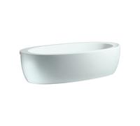 LAUFEN Alessi one Oval baignoire H2449700000001 203 x 102 cm, blanc , semi-encastré, avec tablier