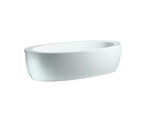 LAUFEN ILBAGNOALESSI Baignoire courante acrylique semi-encastrée 2030x1020x460mm, avec tablier avant, avec cadre pour pieds, blanc, H2449700000001