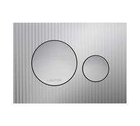 Plaque de cde ineo moondance dispositif double chasse chromé satiné 203x6x145 - LAUFEN H9001160070001