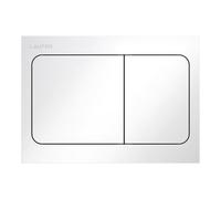 LAUFEN INEO Plaque de déclenchement Air, pour élément de WC, commande à deux quantités, H9001130000001, Couleur: Blanc brillant