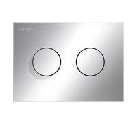 LAUFEN INEO Plaque de déclenchement Groove, pour élément de WC, commande à deux quantités, H9001170040001, Couleur: chrome
