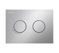 LAUFEN INEO Plaque de déclenchement Groove, pour élément de WC, commande à deux quantités, H9001170070001, Couleur: Chrome Mat