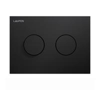 LAUFEN INEO Plaque de déclenchement Groove, pour élément de WC, commande à deux quantités, H9001177160001, Couleur: Noir Mat