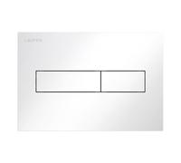 LAUFEN INEO Plaque de déclenchement Horizon, pour élément de WC, commande à deux quantités, H9001110000001, Couleur: Blanc brillant