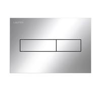 LAUFEN INEO Plaque de déclenchement Horizon, pour élément de WC, commande à deux quantités, H9001110040001, Couleur: chrome