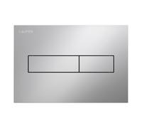 LAUFEN INEO Plaque de déclenchement Horizon, pour élément de WC, commande à deux quantités, H9001110070001, Couleur: Chrome Mat