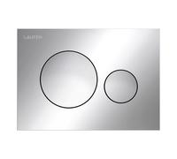 LAUFEN INEO Plaque de déclenchement Moon, pour élément de WC, commande à deux quantités, H9001140040001, Couleur: chrome