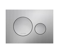 LAUFEN INEO Plaque de déclenchement Moondance, pour élément de WC, commande à deux quantités, H9001160070001, Couleur: Chrome Mat