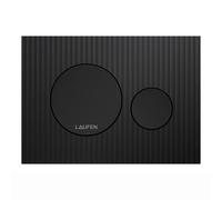LAUFEN INEO Plaque de déclenchement Moondance, pour élément de WC, commande à deux quantités, H9001167160001, Couleur: Noir Mat
