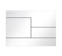 LAUFEN INEO Plaque de déclenchement SKYline, pour élément de WC, commande à deux quantités, H9001180000001, Couleur: Blanc brillant