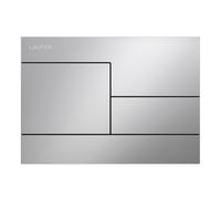LAUFEN INEO Plaque de déclenchement SKYline, pour élément de WC, commande à deux quantités, H9001180070001, Couleur: Chrome Mat