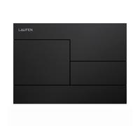 LAUFEN INEO Plaque de déclenchement SKYline, pour élément de WC, commande à deux quantités, H9001187160001, Couleur: Noir Mat