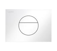 LAUFEN INEO Plaque de déclenchement Sunrise, pour élément de WC, commande à deux quantités, H9001120000001, Couleur: Blanc brillant