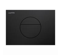 LAUFEN INEO Plaque de déclenchement Sunrise, pour élément de WC, commande à deux quantités, H9001127160001, Couleur: Noir Mat