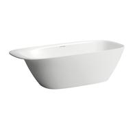 LAUFEN INO Baignoire 1800x800x520 en pose libre ovale blanche avec appui-tête, H2303020000001
