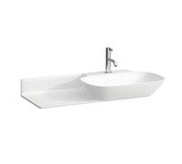 LAUFEN INO lavabo, 1 trou pour robinet, sans trop-plein, tablette céramique à gauche, 900x450mm, H8133010001111