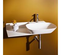 LAUFEN INO lavabo, 1 trou pour robinet, sans trop-plein, tablette céramique à gauche, 900x450mm, H8133017571111