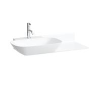 LAUFEN INO lavabo, 1 trou pour robinet, sans trop-plein, tablette céramique à droite, 900x450mm, H8133020001111, Couleur: Blanc