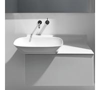 LAUFEN INO lavabo, sans trou pour robinetterie, sans trop-plein, tablette céramique à droite, 900x450mm, H8133027571121