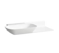 LAUFEN INO lavabo, sans trou pour robinetterie, sans trop-plein, tablette céramique à droite, 900x450mm, H8133024001121