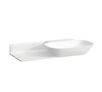 LAUFEN INO lavabo, sans trou pour robinetterie, sans trop-plein, tablette céramique à gauche, 900x450mm, H8133017571121