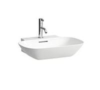 LAUFEN INO lavabo à poser, sans trou pour robinet, avec trop-plein, US fermé 560x450mm, H8163024001091, Couleur: Blanc avec LCC