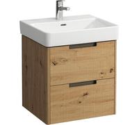 LAUFEN Juna Meuble sous-lavabo, 2 tiroirs, système de rangement inclus, pour H810962, 521x446x515mm, H4114621092671, Couleur: ChÃªne sauvage