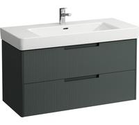 LAUFEN Juna Meuble sous-lavabo, 2 tiroirs, système de rangement inclus, pour H813966, 1021x446x515mm, H4115321092661, Couleur: Trafic gris