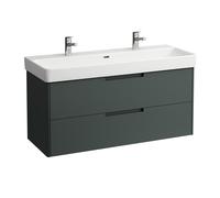 LAUFEN Juna Meuble sous-lavabo, 2 tiroirs, système de rangement inclus, pour H814965, 1168x446x515mm, H4115421092661, Couleur: Trafic gris