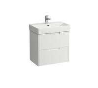 LAUFEN Juna Meuble sous-lavabo, 2 tiroirs, système de rangement inclus, pour H818959, 572x361x515mm, H4114821092601, Couleur: Blanc mat