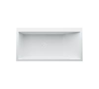 LAUFEN Kartell Baignoire en fonte minérale en à encastrer angle gauche 1700x860x590mm, LED trop-plein éclairé, blanc, H2243310006161