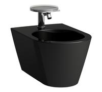 LAUFEN Kartell bidet mural, 1 trou pour robinet, 370x545x430mm, H8303310203021, Couleur: Noir brillant