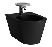 LAUFEN Kartell bidet mural, 1 trou pour robinet, 370x545x430mm, H8303317163021, Couleur: Noir Mat