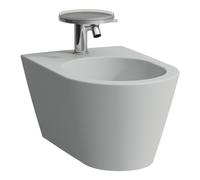 LAUFEN Kartell bidet mural, 1 trou pour robinet, 370x545x430mm, H8303317593021, Couleur: Gris mat
