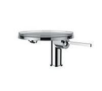 Laufen Mitigeur de lavabo Kartell monocommande – tablette transparente, chrome – H3113310041101