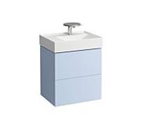 LAUFEN Kartell H4075680336451 60x58x45cm, 2 tiroirs, gris-bleu