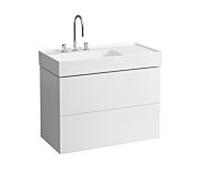 LAUFEN Kartell H4076180336401 60x88x45cm, 2 tiroirs, blanc mat