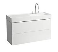 LAUFEN Kartell H4076490336401 118x60x45cm, 2 tiroirs, blanc mat